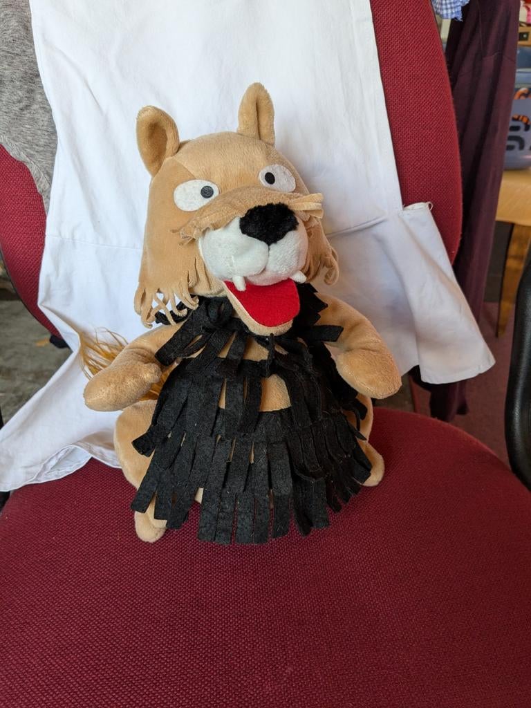Fabeltjeskrant handpop Bor de Wolf, Kinderen en Baby's, Speelgoed | Poppen, Ophalen of Verzenden, Gebruikt, Overige typen