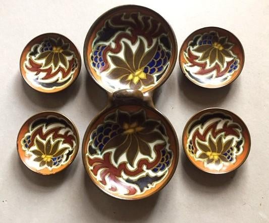 Plateel Gouda Zuid-Holland Nadro Art Deco Jugendstil, Antiek en Kunst, Ophalen of Verzenden