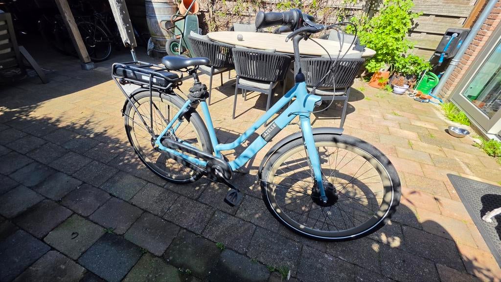 Gazelle stadsfiets met mand - Lichtblauw, Ophalen, Terugtraprem, 50 tot 53 cm, Gazelle
