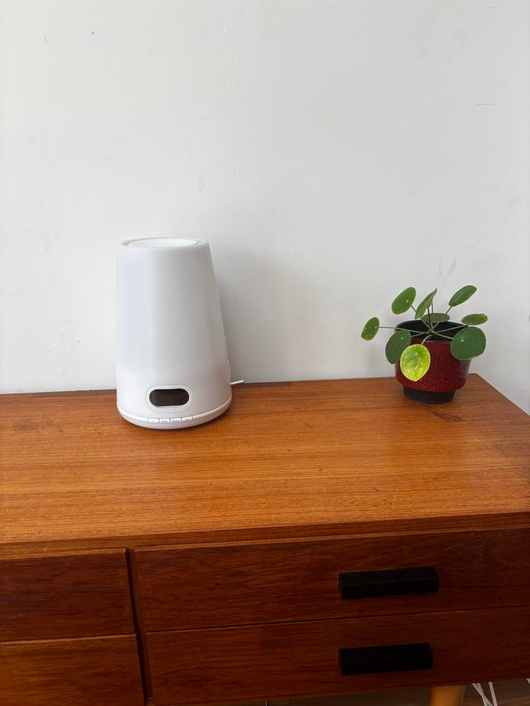 Philips HF3470 Wake-Up Light - Zonsopgangsimulatie, Witgoed en Apparatuur, Wekkers, Ophalen of Verzenden, Zo goed als nieuw, Digitaal