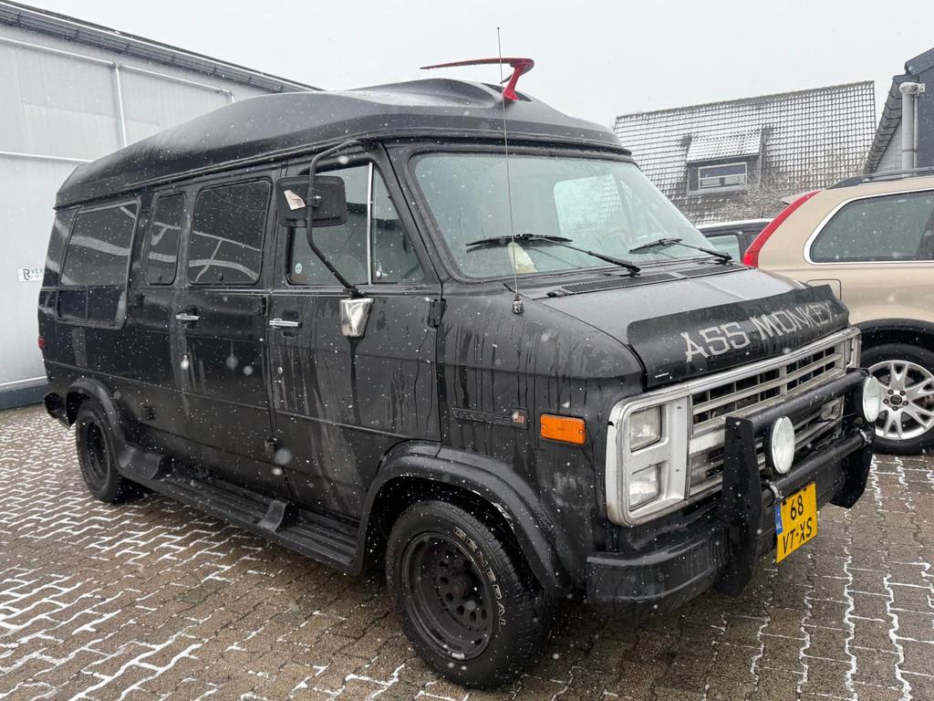 Chevrolet VANDURA 2500 Grijs kenteken LPG 1992 Chevy Van, Auto's, Gebruikt, 8 cilinders, Chevrolet, Bedrijf