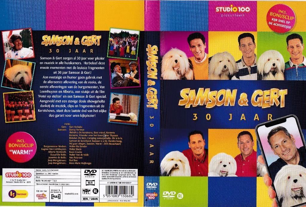 Samson en Gert - 30 jaar dvd, Cd's en Dvd's, Dvd's | Kinderen en Jeugd, Gebruikt, Alle leeftijden, Ophalen of Verzenden, Komedie