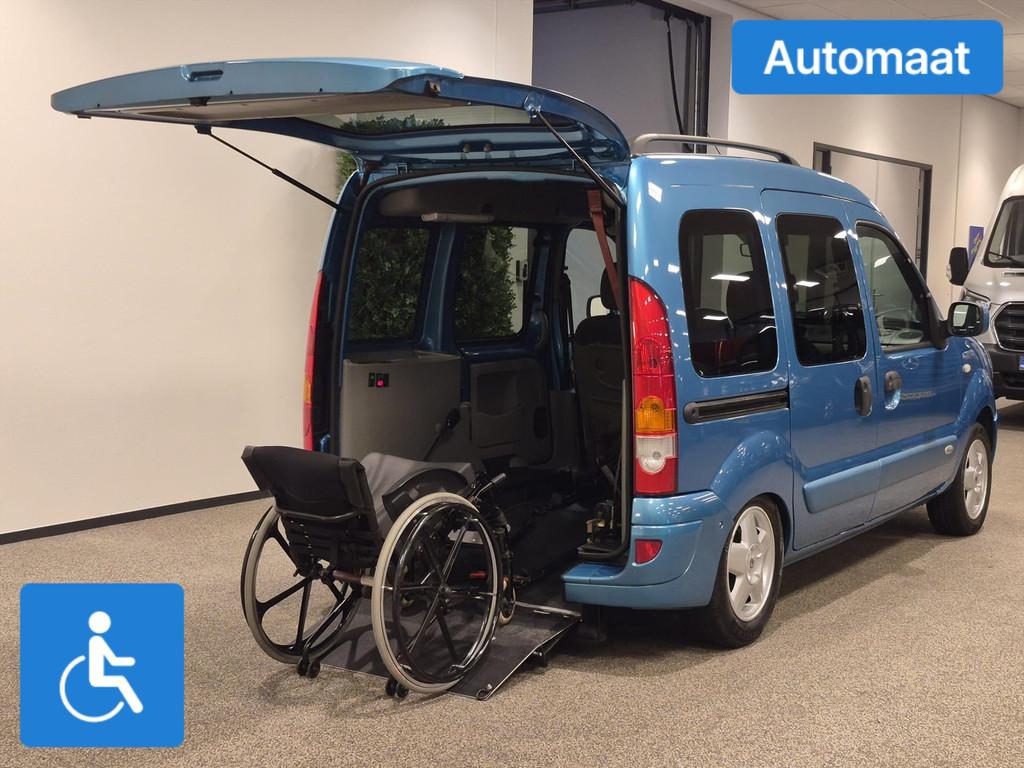 Renault Kangoo Rolstoelauto Automaat 3+1, Auto's, Renault, Stof, Gebruikt, Blauw, 49 €/maand