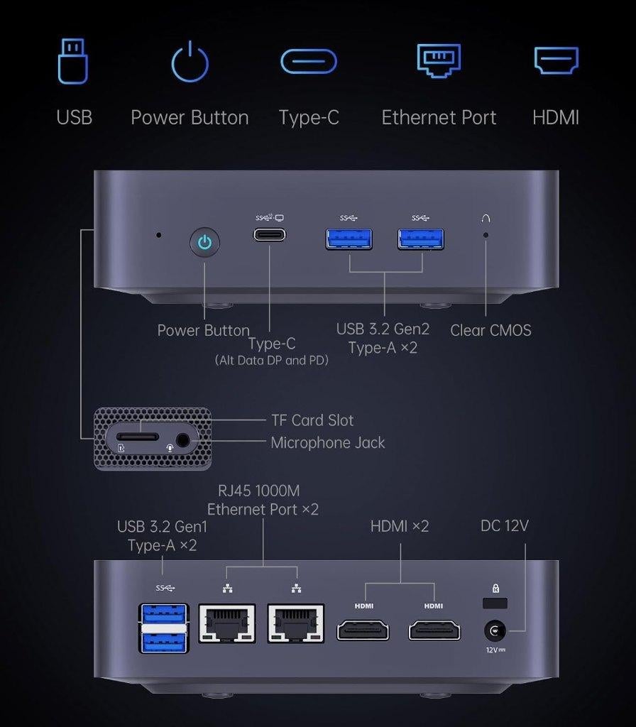 Minisforum UN305, Intel Core i3-N305 3,8 GHz, 16GB / 512GB, Minisforum, Zo goed als nieuw, 19H Maxgrand Plaza, 3 Tai Yau Street) Hongkong