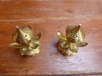 2 mooi vormgegeven messing wierook houders, Ophalen of Verzenden