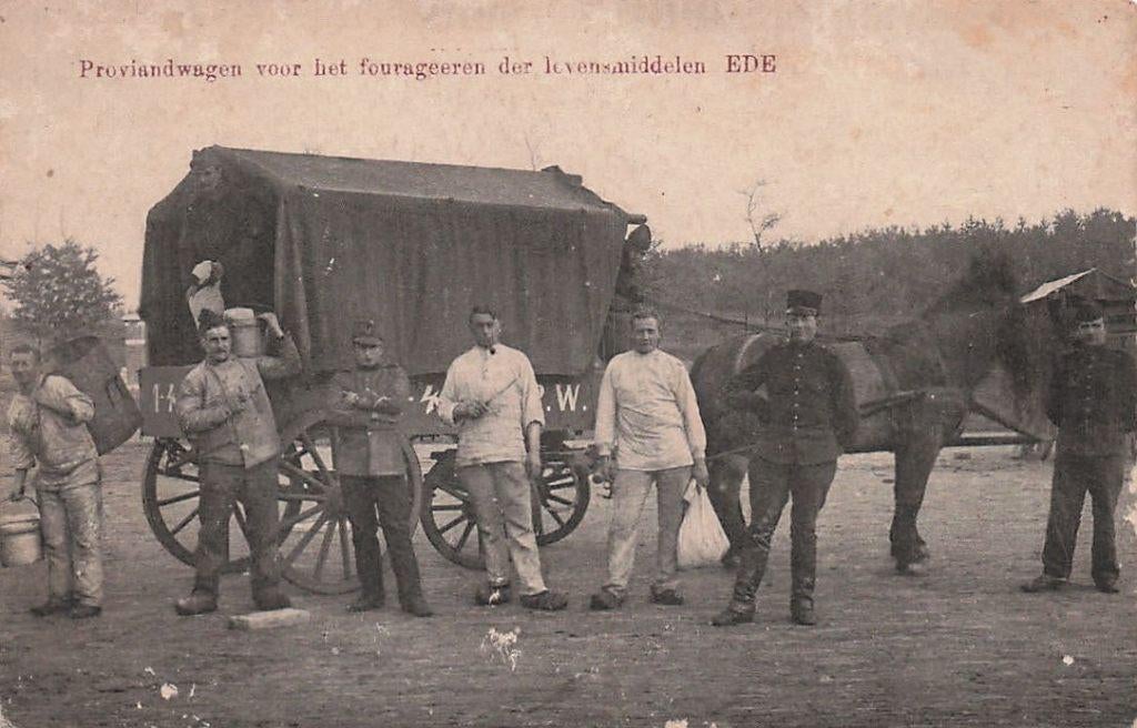 V736 Ede Proviandwagen Mobilisatie 1916 Militair TOP, Ophalen of Verzenden, Voor 1920, Gelopen, Gelderland