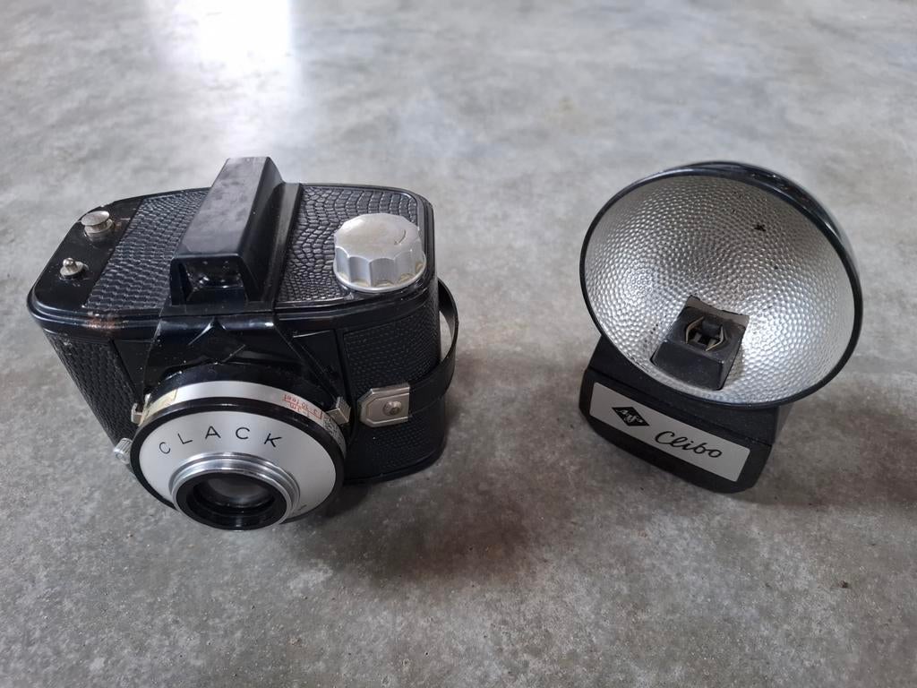 Agfa Clack camera met tasje, Ophalen of Verzenden, Compact, Overige Merken