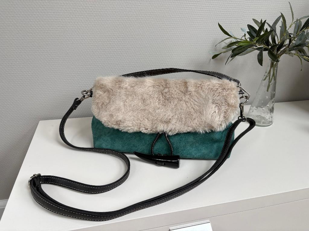 Handtas schoudertas Hi-Di-Hi  NIEUW!!, Sieraden, Tassen en Uiterlijk, Tassen | Damestassen, Ophalen of Verzenden, Nieuw, Groen
