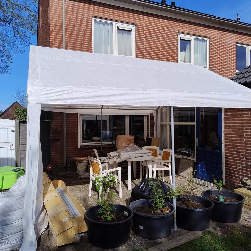 Partytent 4x4, Ophalen, Opvouwbaar, Partytent, Zo goed als nieuw