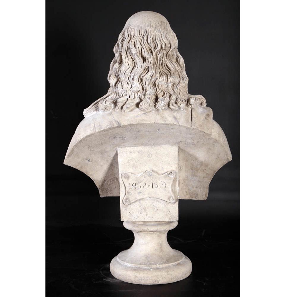 Leonardo Da Vinci beeld – Buste Hoogte 78 cm, Ophalen, HorecaBeelden, Overige typen, Nieuw