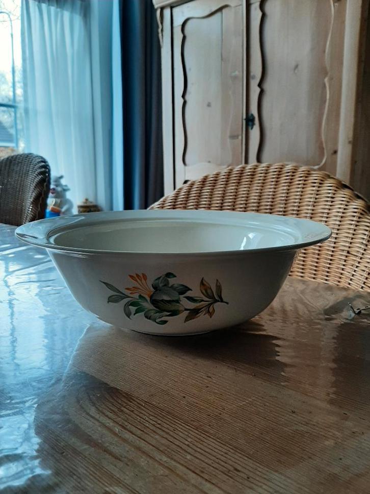 2 SCHALEN - PETRUS REGOUT - I MET DEKSEL - 1 ZONDER DEKSEL, Huis en Inrichting, Keuken | Servies, Zo goed als nieuw, Schaal of Schalen