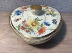 Antiek schaaltje met deksel en bloemen bonbonschaaltje, Antiek en Kunst, Ophalen of Verzenden