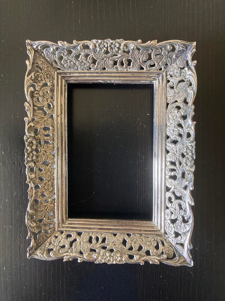 Zilveren foto lijstje, Antiek en Kunst, Ophalen of Verzenden, Zilver
