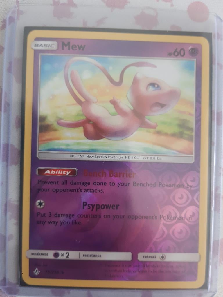 Mew Reverse Holo - Unbroken Bonds Pokémon Kaart, Hobby en Vrije tijd, Verzamelkaartspellen | Pokémon, Ophalen of Verzenden