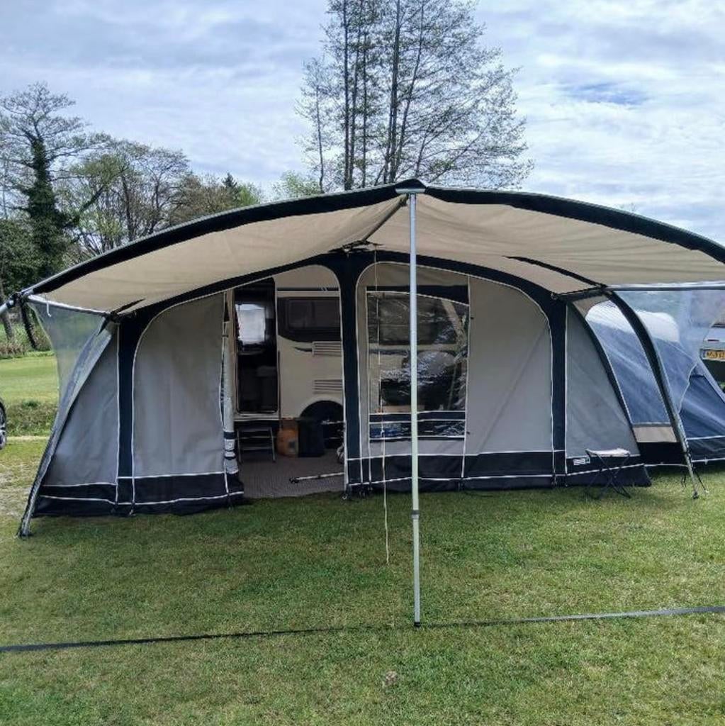 Unico voortent met petluifel, luifel, uitbouw en kuipzeil!, Ophalen of Verzenden, Zo goed als nieuw