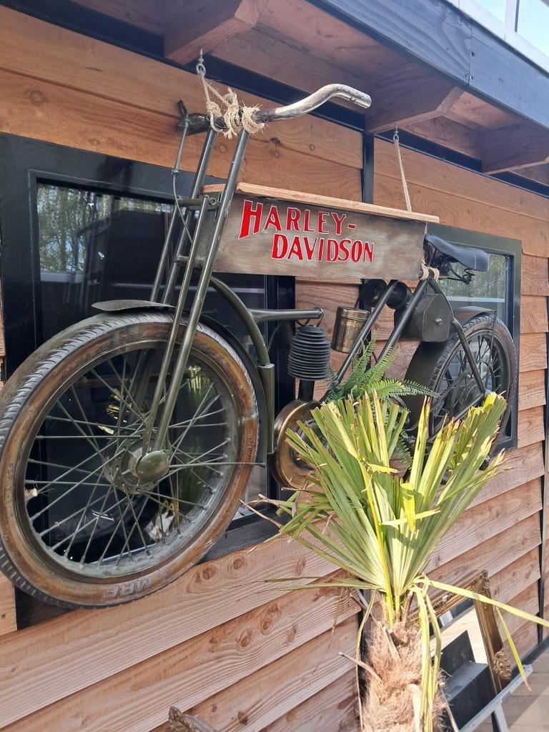 replica Harley Davidson voor aan de muur., Ophalen of Verzenden, Zo goed als nieuw
