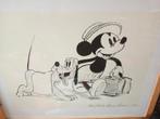 Vintage Disney Mickey Mouse & Pluto "Society Dog Show" 1939, Antiek en Kunst, Ophalen of Verzenden