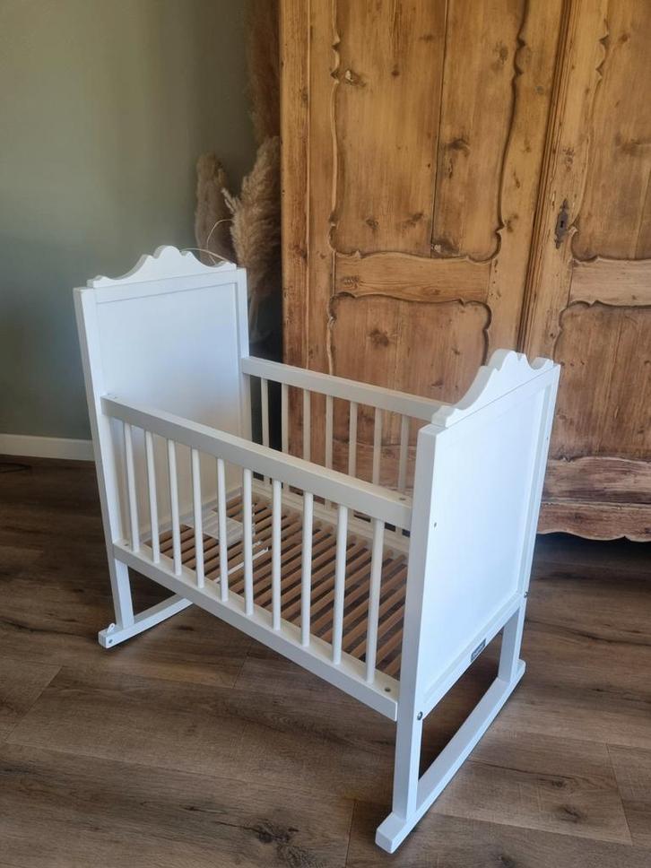 Lief Bopita Belle witte babywieg wiegje, Kinderen en Baby's, Babywiegjes en Ledikanten, Zo goed als nieuw, Wieg, Ophalen