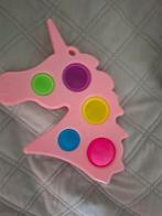 Simple Dimple Eenhoorn Fidget Toy in roze., Ophalen of Verzenden, Zo goed als nieuw, Meisje