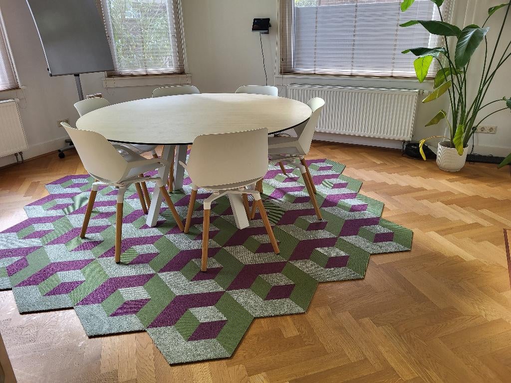 Mooi geblokt vloerkleed, Ophalen, Overige kleuren, 200 cm of meer, Zo goed als nieuw