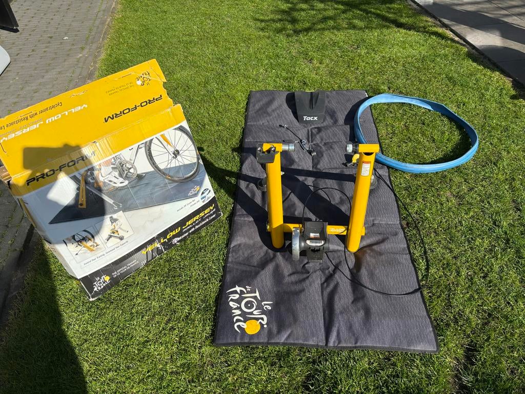 Tacx fietstrainer met mat en achterwielsteun, Ophalen, Gebruikt, Overige typen