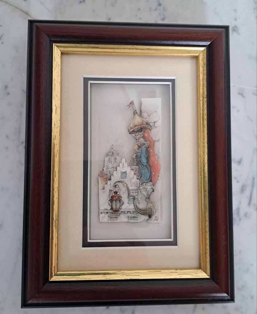 Anton Pieck schilderijtjes in 3D, Ophalen of Verzenden, Hout, Minder dan 50 cm, Minder dan 50 cm