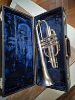 Mooi bespeelbaar bes cornet, Muziek en Instrumenten, Blaasinstrumenten | Trompetten, Ophalen, Gebruikt, Overige typen, Met koffer