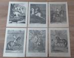 6 Prents / Gravures Johann Elias Ridinger, Ophalen