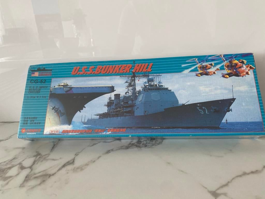 Modelbouwschip U.S.S. Bunker Hill CG-52, Ophalen of Verzenden, Nieuw, 1:200 of kleiner, Overige merken