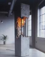 Unieke betonpaal lamp - Industriële stijl, 100 tot 150 cm, Overige materialen, Nieuw, Ophalen of Verzenden