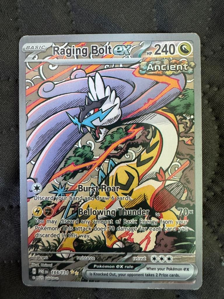 Raging Bolt / pokemon kaart, Ophalen of Verzenden, Zo goed als nieuw