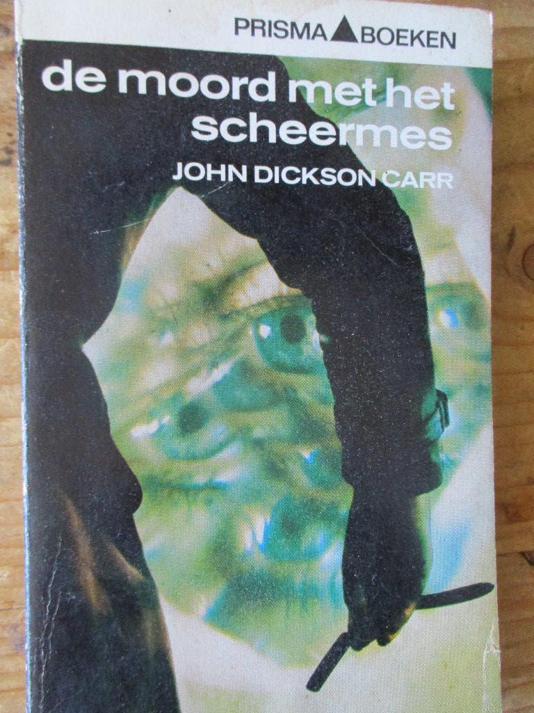 John Dickson Carr "De moord met het scheermes"., Boeken, Detectives, Gelezen, Ophalen of Verzenden