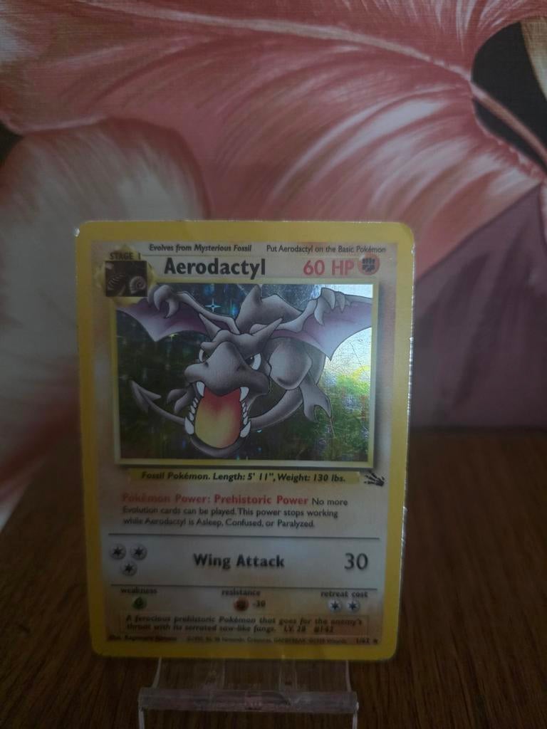 Aerodactyl Pokemon Kaart, Ophalen of Verzenden, Zo goed als nieuw