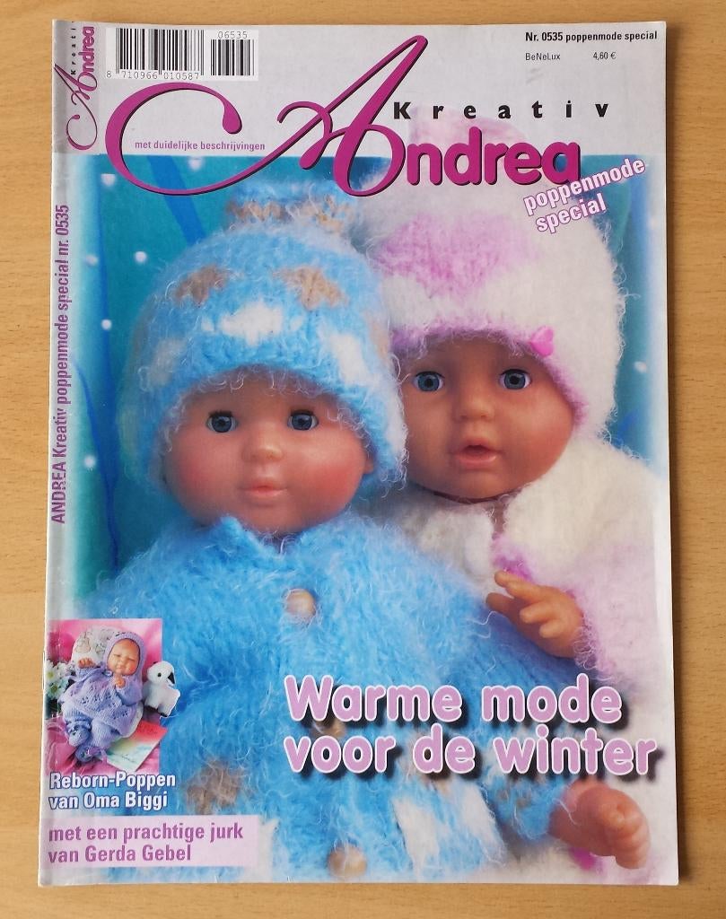 Andrea Kreativ - nr.535 - naaien en breien, Hobby en Vrije tijd, Kledingpatronen, Overige merken, Kind, Ophalen of Verzenden, Nvt