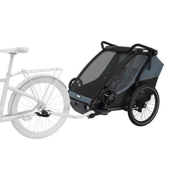 Thule fietskar Chariot Cab 2 Dark Slate, Fietsen en Brommers, Fietsaccessoires | Aanhangers en Karren, Ophalen, Opvouwbaar, 20 tot 40 kg