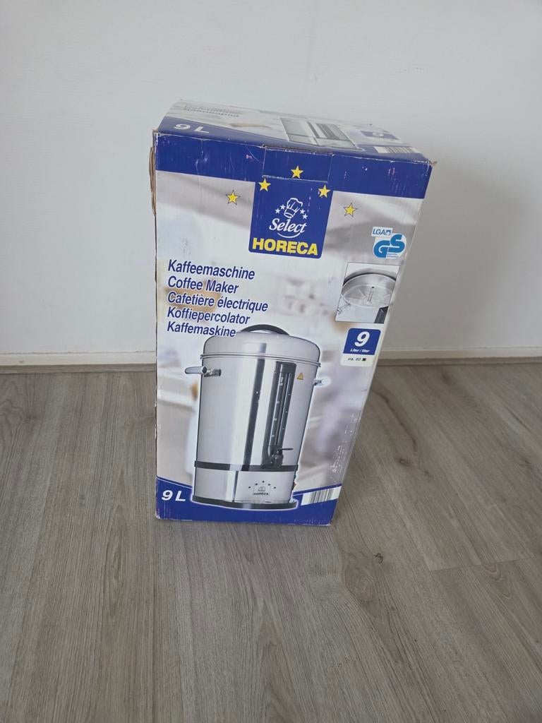 Koffiezetapparaat 9 liter, Witgoed en Apparatuur, Koffiezetapparaten, 10 kopjes of meer, Ophalen, Zo goed als nieuw, Koffiemachine