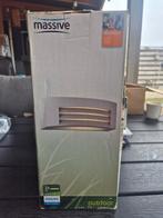 Massive Durban Buitenlamp - Aluminium Wandlamp, Minder dan 50 watt, Wandlamp, Ophalen of Verzenden, Netvoeding