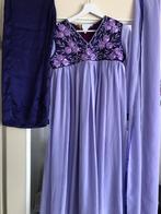 Lila Anarkali Bollywood Jurk met Borduurwerk, Maat 38/40 (M), Galajurk, Paars, Ophalen of Verzenden