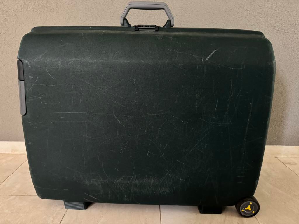 Samsonite reiskoffer. Donkergroen. In prima staat., Sieraden, Tassen en Uiterlijk, Koffers, Ophalen, Hard kunststof, Zo goed als nieuw