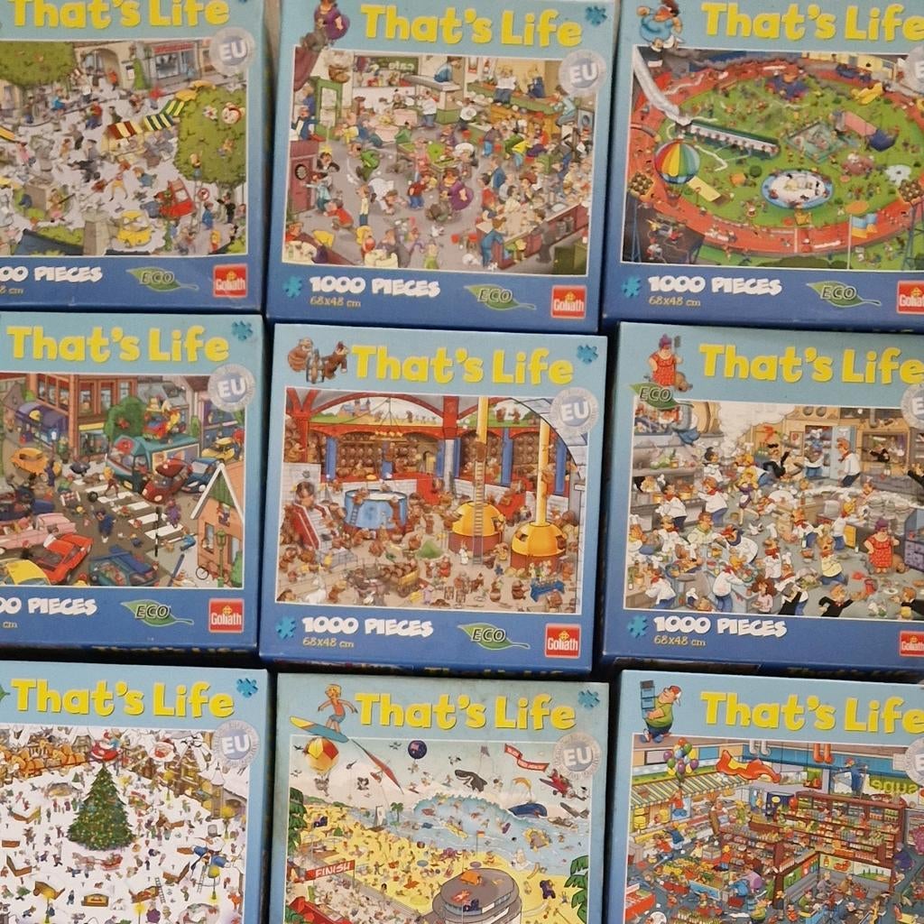 Puzzels That's life, Hobby en Vrije tijd, Denksport en Puzzels, Ophalen of Verzenden, 500 t/m 1500 stukjes, Gebruikt