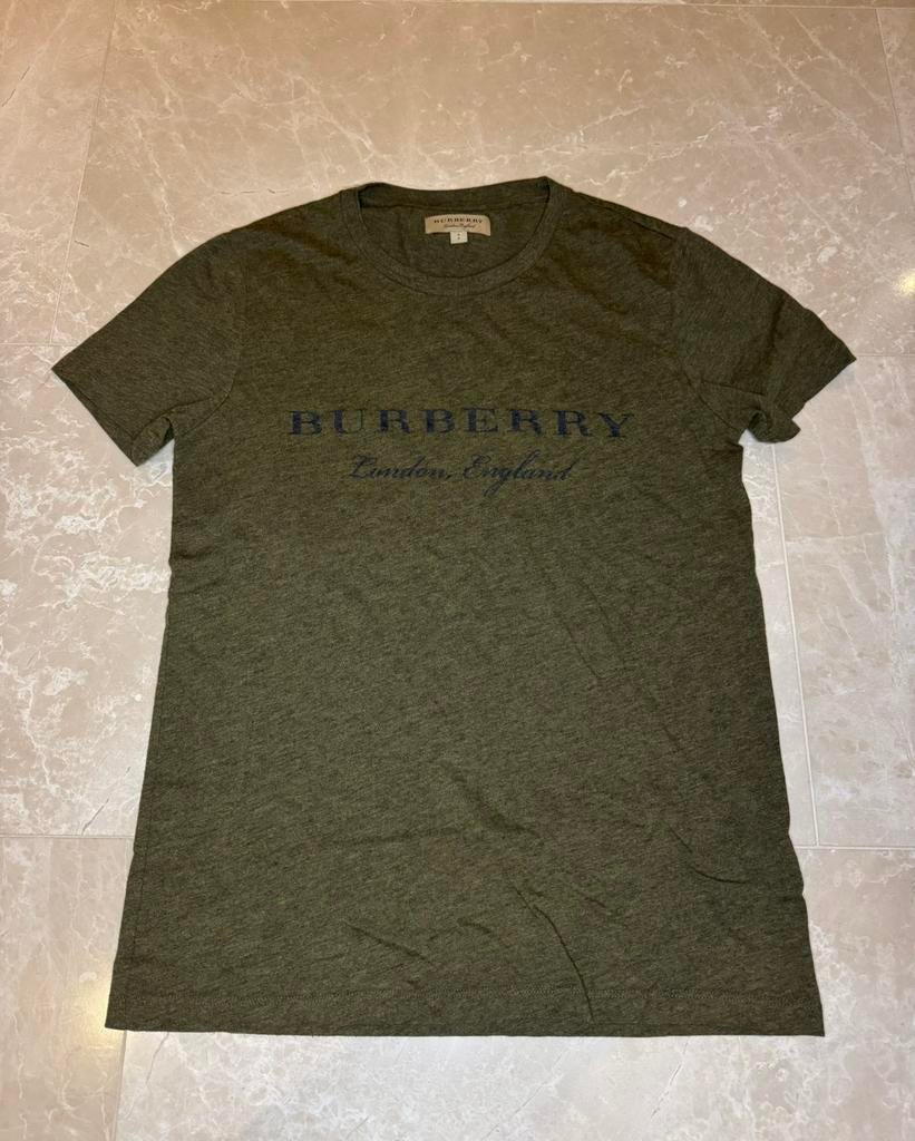 Burberry Khaki Shirt, Kleding | Heren, Ophalen of Verzenden, Zo goed als nieuw, Maat 46 (S) of kleiner, Overige kleuren