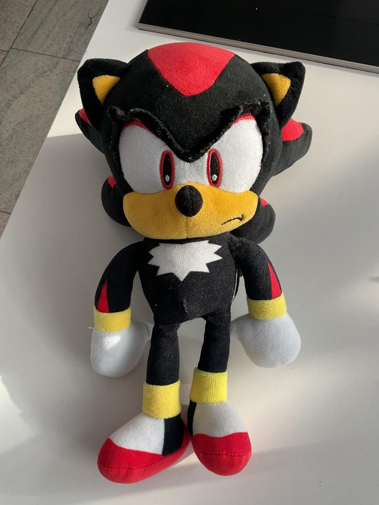 Zwarte Sonic, Kinderen en Baby's, Speelgoed | Knuffels en Pluche, Ophalen, Zo goed als nieuw