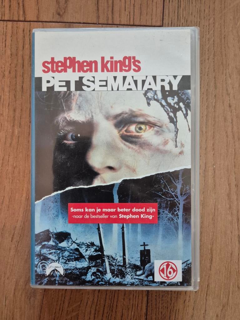 Stephen King's Pet Sematary VHS - Horror Klassieker, Cd's en Dvd's, VHS | Film, Vanaf 16 jaar, Ophalen of Verzenden, Gebruikt