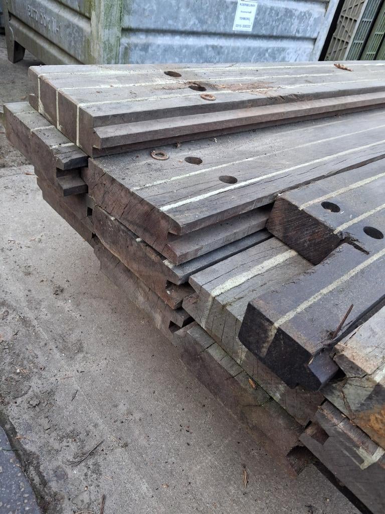 Hardhouten azobe planken 50mm, Tuin en Terras, Palen, Balken en Planken, Ophalen of Verzenden, Nieuw, 250 cm of meer, Planken