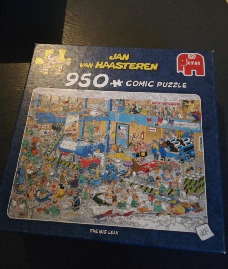 Van Haasteren puzzel The big leak, 950 stukjes, Ophalen of Verzenden, 500 t/m 1500 stukjes, Zo goed als nieuw, Legpuzzel