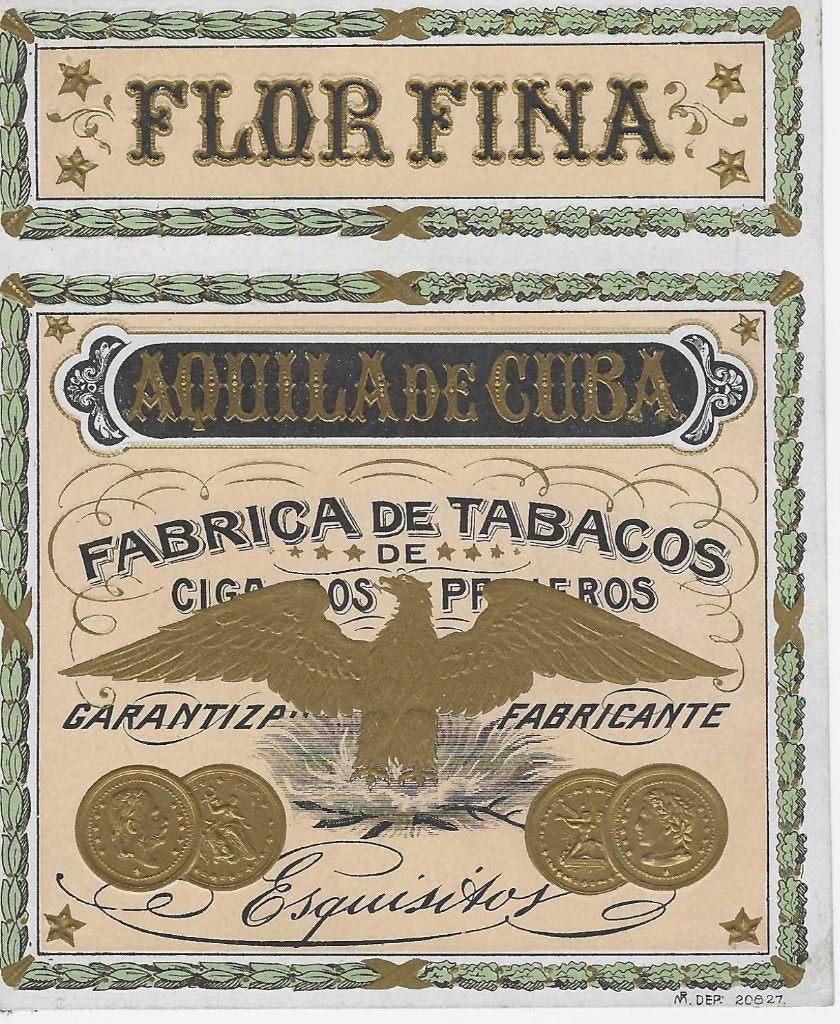 etiket V -1703    sigarenbanden, Verzamelen, Rookartikelen, Aanstekers en Luciferdoosjes, Ophalen of Verzenden, Zo goed als nieuw