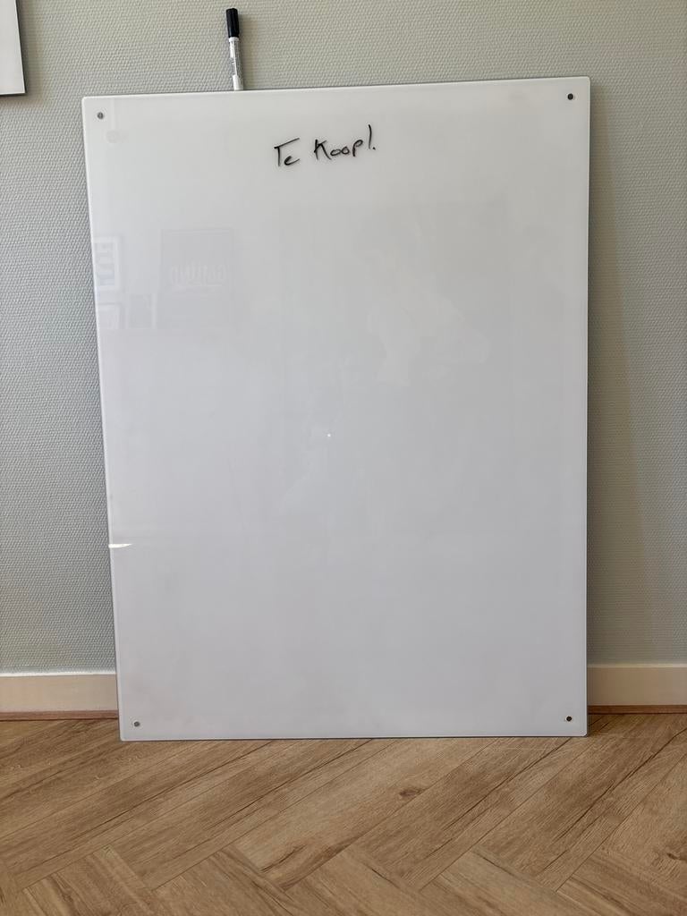Luxe Whiteboard, heel fraai van glas., Ophalen, Gebruikt, Whiteboard