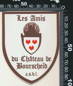 Sticker: Les Amis du Chateau de Bourscheid, Ophalen of Verzenden, Zo goed als nieuw, Bedrijf of Vereniging