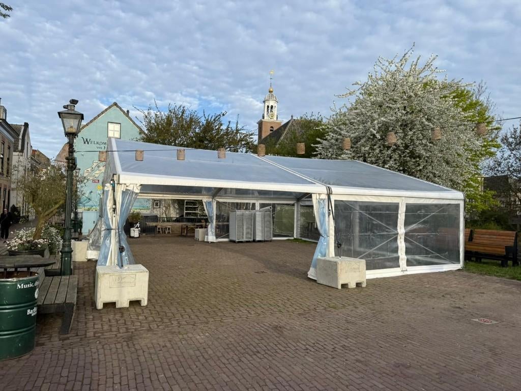 TE HUUR aluhal tenten, Verzenden, Gebruikt, Overige