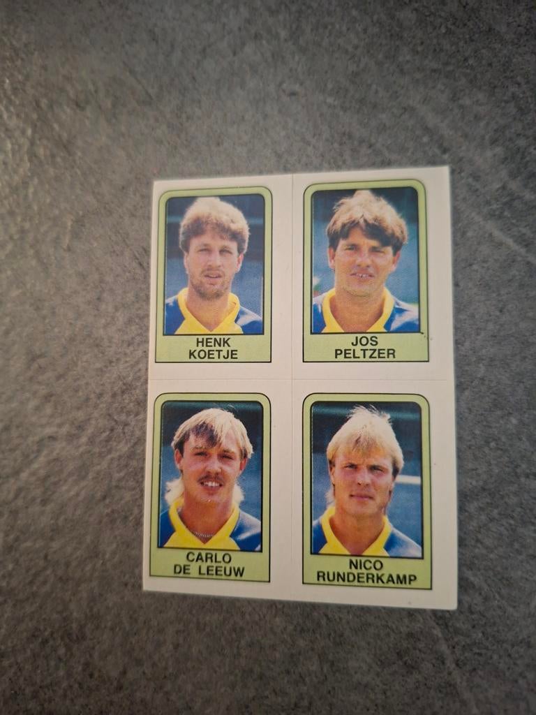 Panini sticker Voetbal 86. Spelers S.C. Cambuur., Verzenden, Zo goed als nieuw, Sticker
